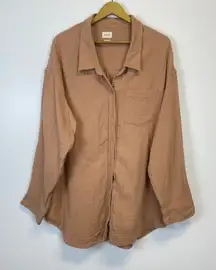 Wilfred Free Aritzia Oversized Cotton Gauze Button Up