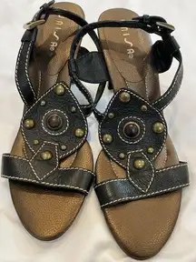 UNISA HEELED SANDALS leather size 10