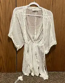 A&F White Swim Coverup