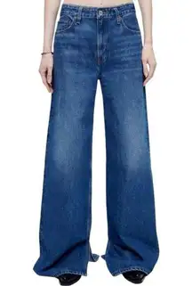 NWT Re/Done Low Rider Loose Crystal Bay Fade Wide Leg Studded Jeans Size 31