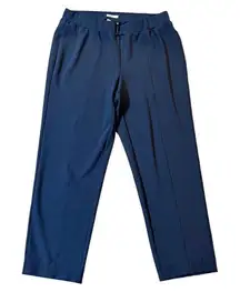 Catherines Crepe Knit Navy Pull-On Stretch Pants OX 14/16W