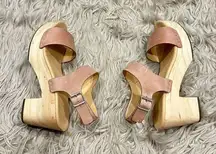 Nisolo wooden sandals size 7.5