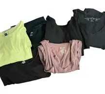 Women's Plus Size Bundle Lot 17 Pc T-Shirts Tees Tanks Bottoms 2X Multicolor