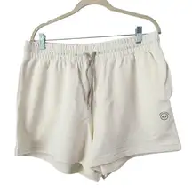 Allbirds R&R Sweat Shorts Natural White Pima Cotton Womens Size 2XL