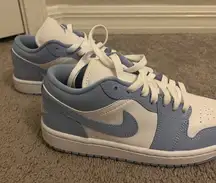 Jordan Women's Sneakers in White and Sky Blue