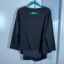 Bryn Walker Oversized‎ Boho Bohemian Lagenlook Tunic Top‌‌‌‌‌‌‌‌‌‌ small bamboo