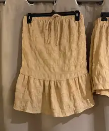 SHEIN High Waist Tan Tank Top Set