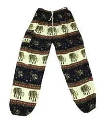 Boho hippie chic elephants harem pants