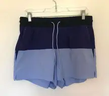 Athleta Oahu Colorblock Short Cosmic Blue Athletic 10