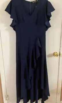 Miusol Navy Blue Hi-lo Semi Formal Dress,  Worn Once