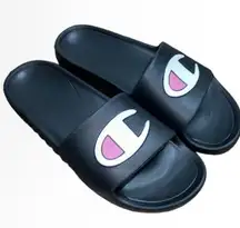 Champion black NEW sandal slides the takeover NWOT size 6‎