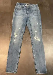 Rewash Distressed Denim Jeans Mid Rise Casual Streetwear B-391‎