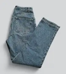 ASOS Women's Denim Jeans Medium Wash High Rise Straight Leg Size 28/32