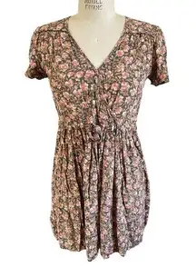 Christy Dawn  Donna Mini Dress in Deadstock Pink Floral Size XS/Small