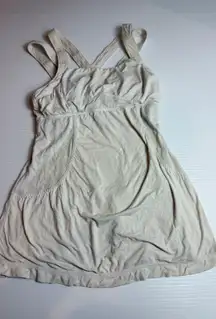 Lululemon Tank Top Athletic o Racerback Workout Dress‎ style  off white 6