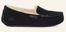 UGG Ansley black suede fur slippers slides slip on shoes women’s 7