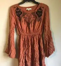 YA Los Angeles Ya small dark orange dress tunic