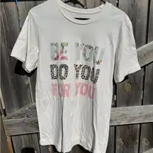 Be You Do You For You Floral Leopard Print Graphic T-Shirt Top