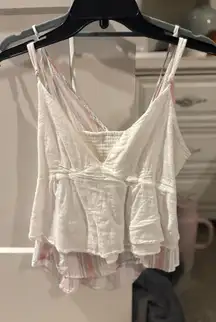 White tank top for going out 