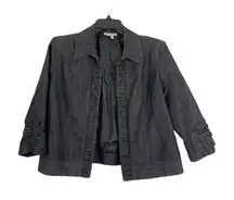 Dressbarn Women's Dark Denim Blazer
