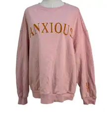 See The Way I See Anxious Sweatshirt Pink