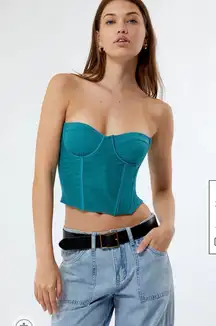 Pacsun Blue/Green Corset Top