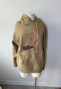 Leon Bridge  2018 Leon Bridges Forgive You Cream Color Concert Tour Hoodie