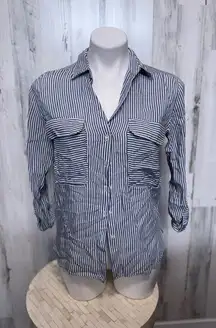 Zara stripped blouse