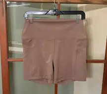 Yogalicious Tan Bike Shorts