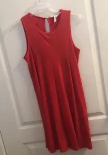 BCBGeneration Coral Red Shift Dress