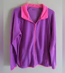 Xersion Activewear Purple Fleece Jacket