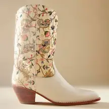 NEW MOMO NEW YORK Embroidered Leather Western Boots Sz 40