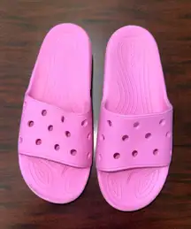 Crocs Pink Classic Slides Size Womens 14/ Mens 12