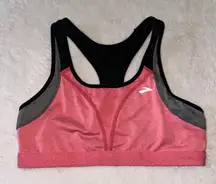 Brooks‎ Women’s Pink Black Sports Bra Size Large