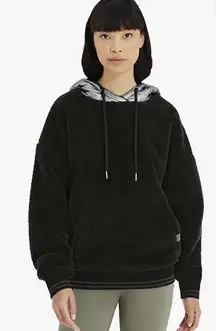 Women's Loyra Sherpa Hoodie Metallic, Black/Silver