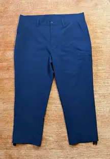 Eddie Bauer Blue Stretch Ripstop Crop Pants Women’s Size 12