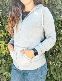 VS PINK // Gray Zip-up Jacket