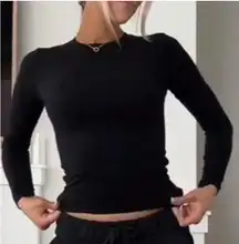 SKIMS Cotton Jersey Long Sleeve T-Shirt M