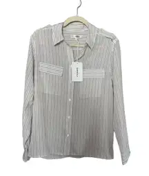 FRAME 100% Silk Longsleeve Shirt NWT