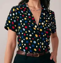 Rihoas Polka Dot Short Sleeve Shirt