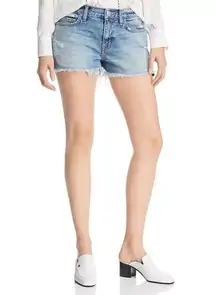 Current/Elliott The Boyfriend Denim Cutoff Shorts in 2 Year Destroy Rigid 24