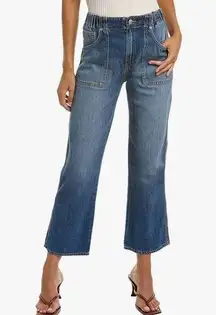 Remi High Rise Straight Leg Jeans Elastic Waist Summer Wind 27 NWT