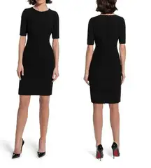 Laws of Motion The Alpha Tailored Sheath Dress in Bring it On Black