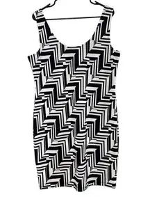 Soprano Black & White Stretch‎ Bodycon Dress Women’s Size 1X