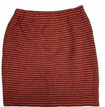 St. John Collection Knit Striped Skirt