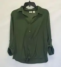 Long Sleeve Button Up Top