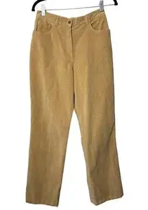 Harve Benard Corduroy Pants Slacks Beige Tan Womens 6 Vintage