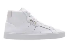 NWT Adidas Women's Sleek Mid Triple White Size 5 Sneakers Shoes