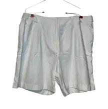 J. Mclaughlin Women's Shorts Ebba‎ Classic Twill  Linen-Blend Lightweight 14 NWT