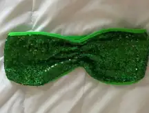 PINK Green Sequin Bandeau